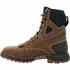 Rocky Hi-Wire 8in Composite Toe Western Boot, DARK EARTH, M, Size 10.5 RKW0427